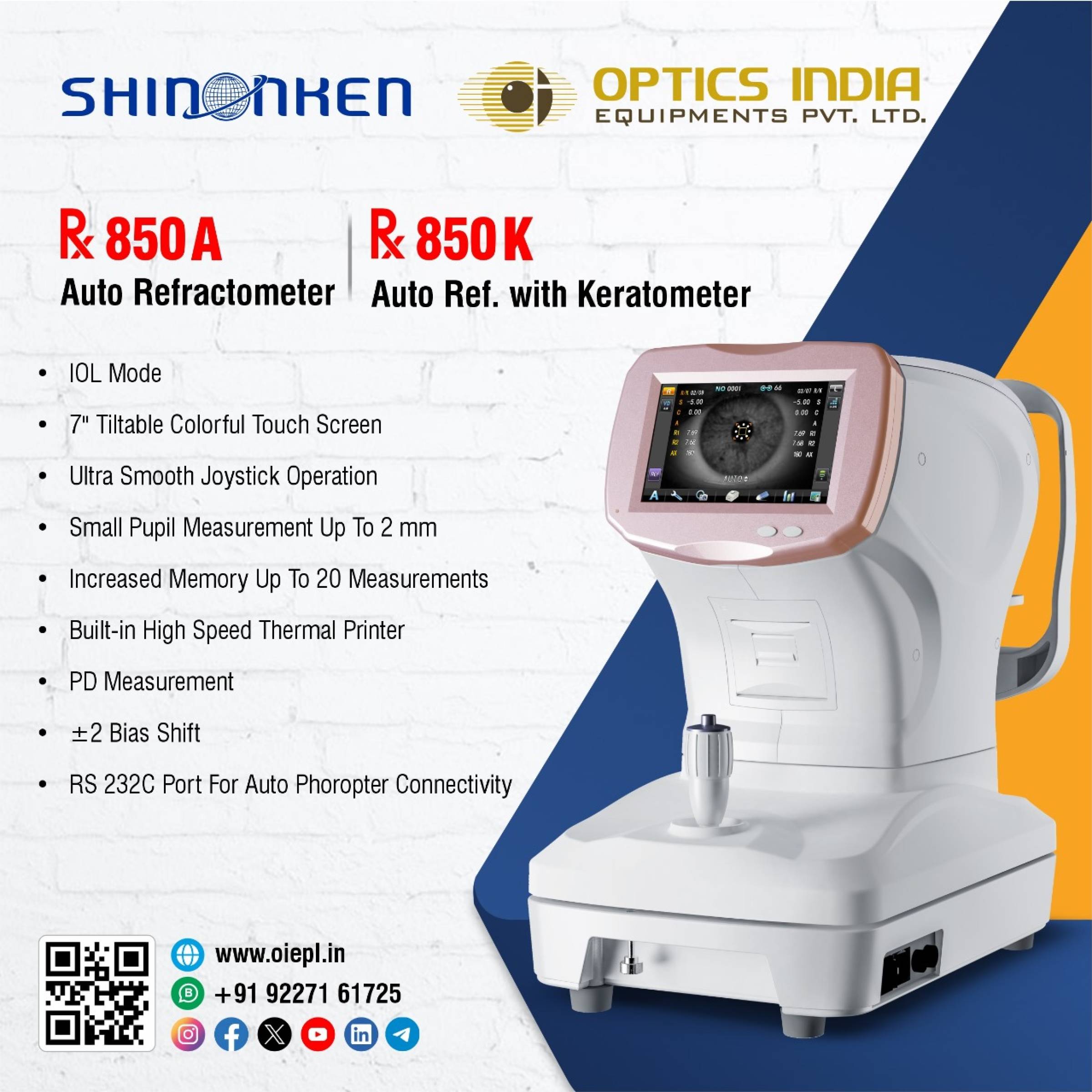 Auto Refractor with Keratometer