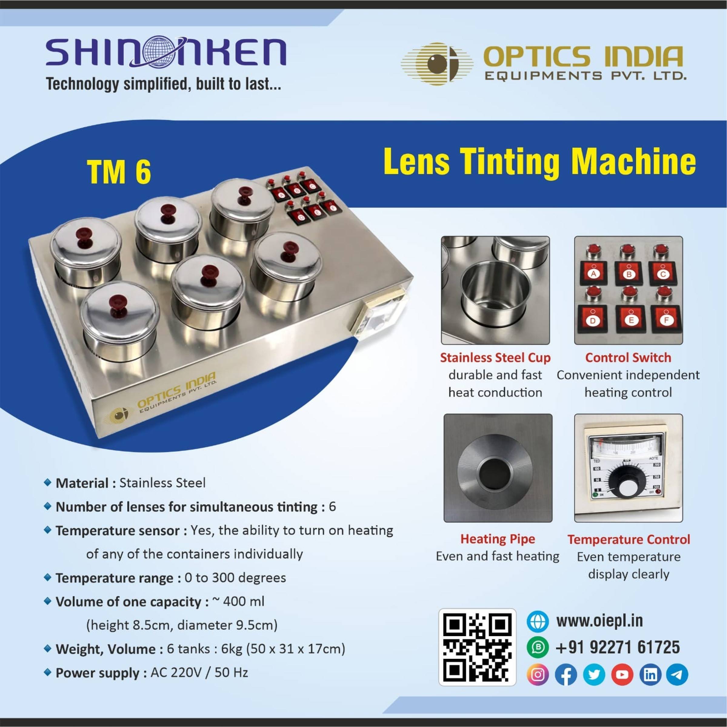 Lens Tinting Machine